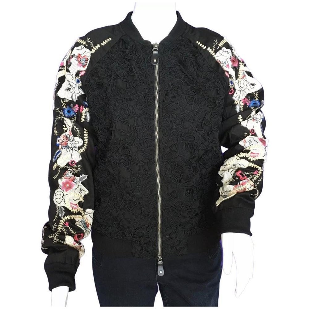 NWT Desigual Women's Stamped Floral Jacket Sz M